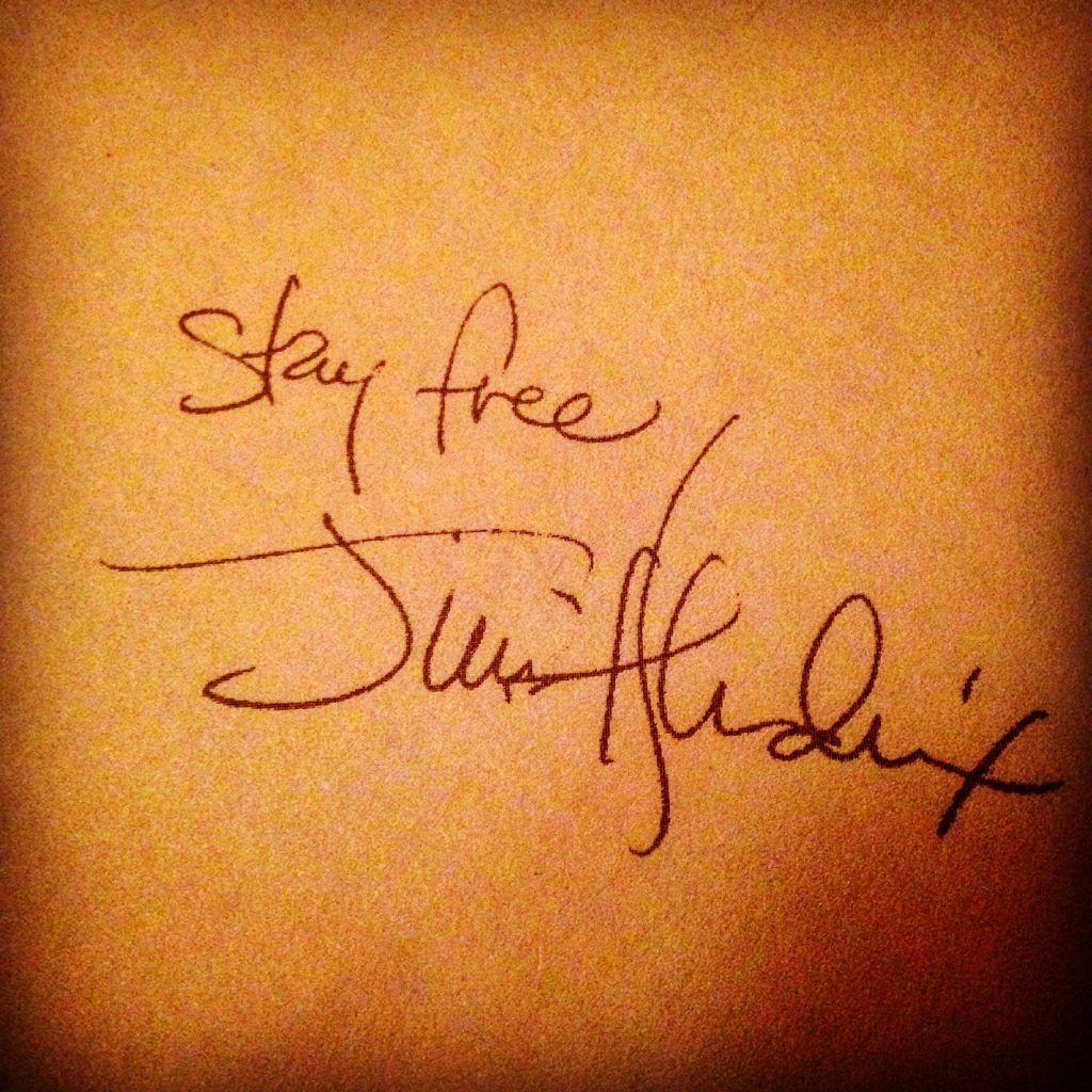 Stay Free by Jimi Hendrix Signature